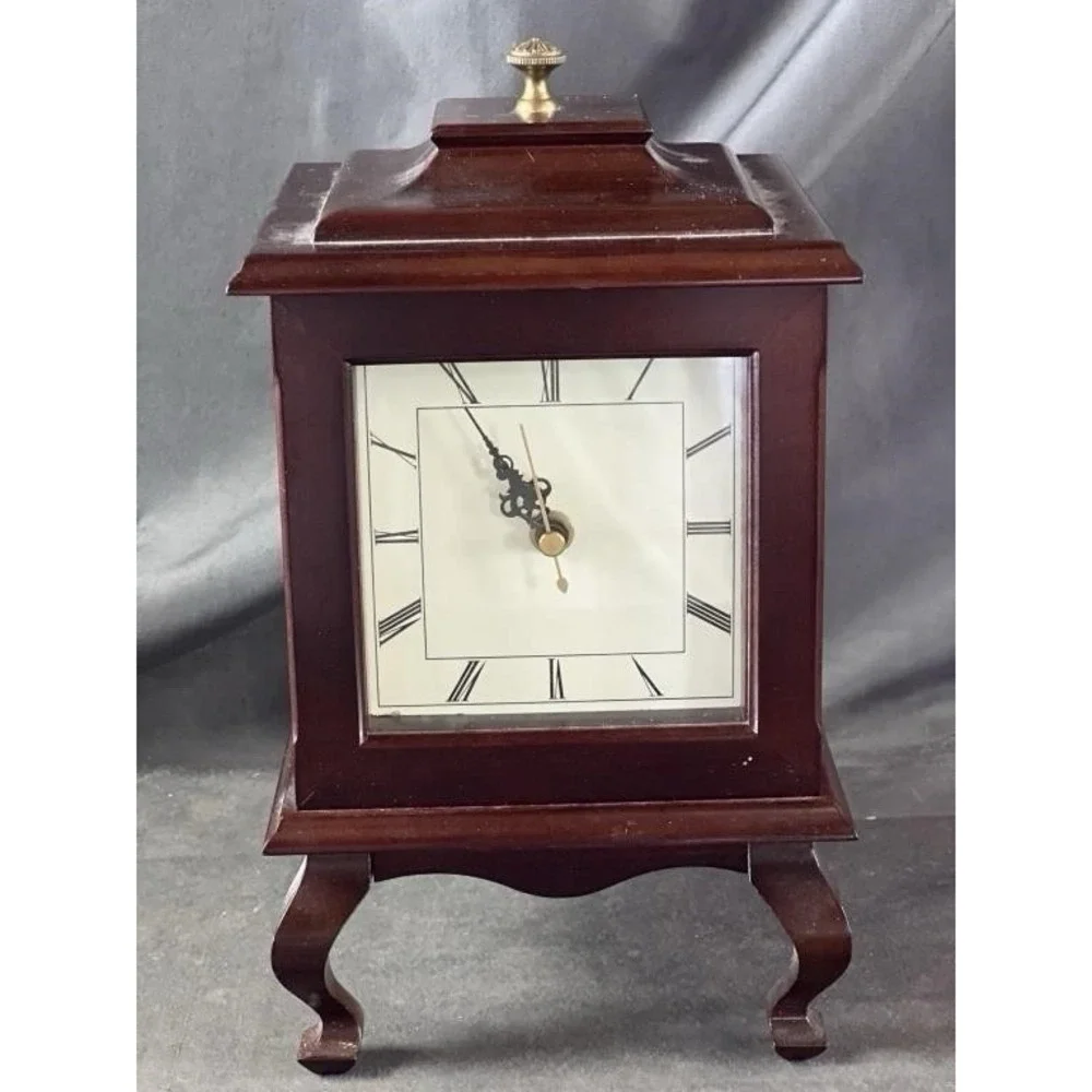 Bombay‎ Clock 059 Picture Frame Wood Vintage Made In Taiwan Working